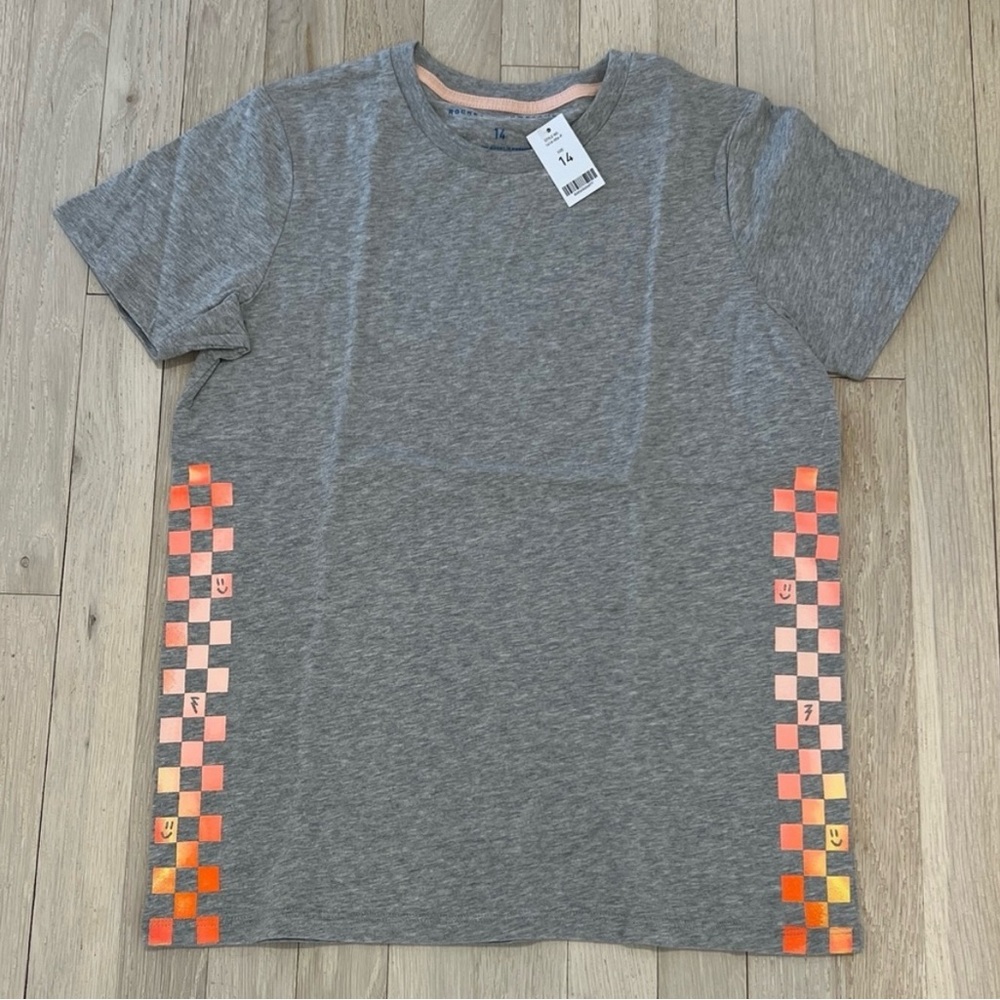 Rockets of Awesome Boys Racing T-Shirt Gray Size 14 NWT